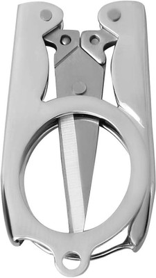 Euclid All Purpose, General Cutting, Beauty, Personal Care Folding Scissor Scissors(Set of 1, Silver)