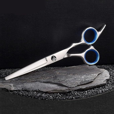 GEBLY Professional Scissors for Hair Cutting Salon Barber Stainless Steel Scissors Scissors(Set of 1, Silver)