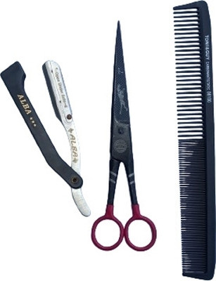 aramco india Barber's Essentials Scissors(Set of 1, Black)