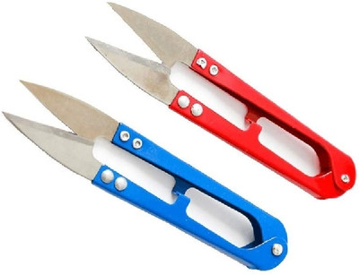 Digilibrary Sewing clipper scissors pack of 2 multi colour Scissors(Set of 2, Multicolor)