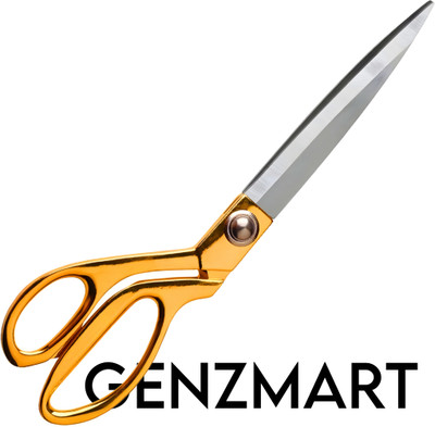 GenZmart Golden Fabric Scissor – 10.5 inch, Sharp Stainless Blade Scissors(Set of 1, Metallic Gold)