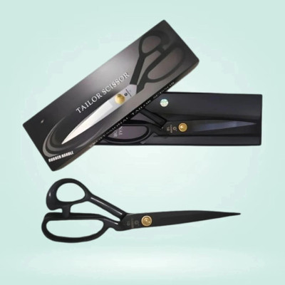 flexon 11 Inch Professional Tailoring Scissors for Fabric Cutting Scissors(Set of 1, Black)