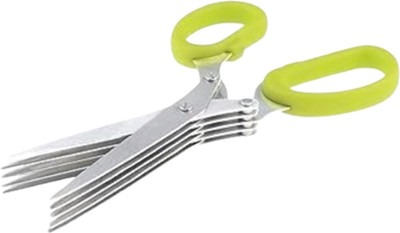 Urban Magic Multifunctional Kitchen Scissors Stainless Steel Scissors(Set of 1, Yellow)