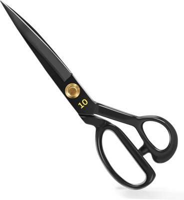 STEAD Tailoring Scissors for Cloth cutting 10 inch - Fabric Sewing Tailor Scissors Scissors(Set of 1, Black)