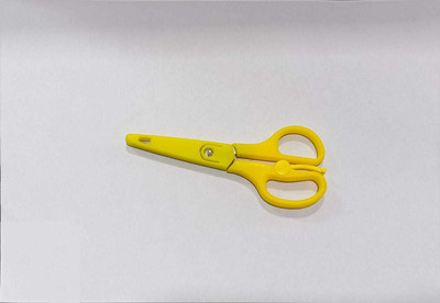 Glare Krish Kid's Scissors 135 MM Assorted YELLOW Scissors(Set of 1, Yellow)