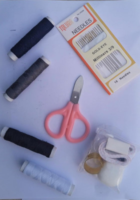 Basicare SEWING KIT Scissors(Set of 1, Multicolor)