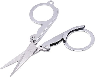 SHARPLEY Multi-function stainless steel travel pocket folding Scissors-IX30 Scissors(Set of 1, Silver)