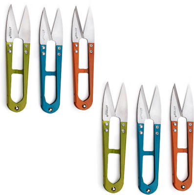 ADW CRAFT'S 10.5 cm Steel Thread Cutter Tool - Pack of 6 Scissors(Set of 6, Multicolor)