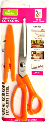 Kenchii BAS Assured Tailoring Scissor With Cover Protection Scissors(Set of 1, Orange)