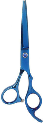 YMS tainless Steel Professional Hair Cutting and Thinning Hair Scissors Scissors(Set of 1, Blue)