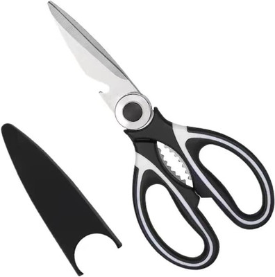 Corslet Heavy Duty Scissors for Kitchen Use Chicken, Poultry, Fish, Meat Vegetables Scissors(Set of 1, Black)
