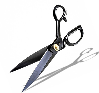 STEAD Professional Large sewing scissors for Tailor| Scissors(Set of 1, Black)