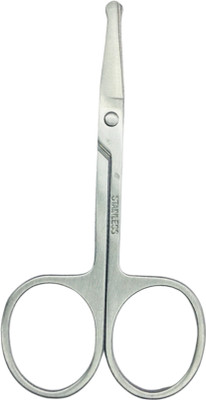 BABILA Office Scissor-CS-V014 Black Scissors(Set of 1, Silver)