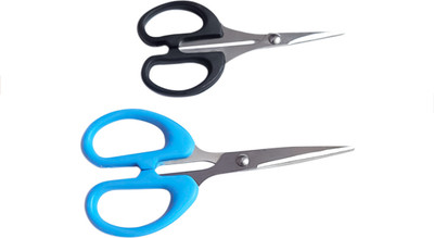 NNY Rocket Multipurpose 4 AND 5 INCHES Stainless Steel Scissors(Set of 2, Multicolor)