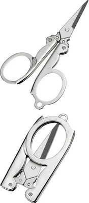VibhaMart General Purpose Cutting Scissor Personal Care Folding Scissor Tools Scissors(Set of 1, Silver)