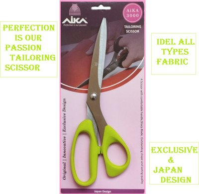 Aika Perfection Is Our Passion Tailoring Scissor PARROT GREEN Scissors(Set of 1, PARROT GREEN, Light Green)