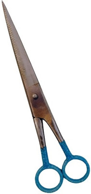 Darshan Barber hair cutting Moustache Scissors-KF9 Scissors(Set of 1, Silver, Blue)