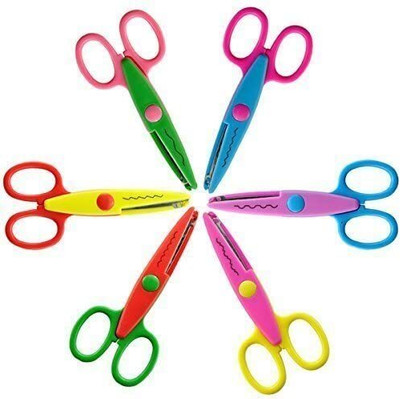 Freedy designer scissors pack of 6 Scissors(Set of 6, Multicolor)