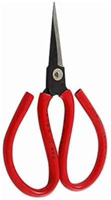 DSHARPP Garden Multipurpose Scissor Cutter Pruner Tool For Arranging Flower-CDS_28 Scissors(Set of 1, Red_28)
