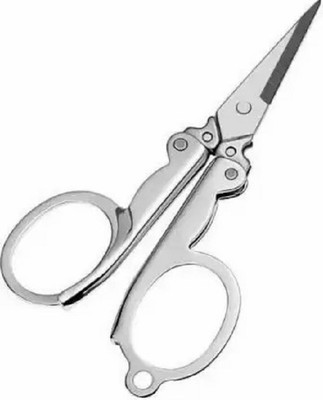 LIGHT BEAUTY Mini Folding Scissors Scissors(Set of 1, Silver)