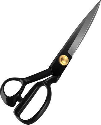 Tarah Heavy Duty 10-Inch Professional Tailoring Scissors – Premium Steel Blades Scissors(Set of 1, Black)