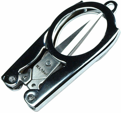 SHARPLEY Folding Scissor high quality foldable portable pocket travel Scissors-IX78 Scissors(Set of 1, Silver)