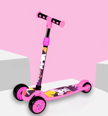 FORMONIX Kick Scooter Adjustable Handlebar 3 Wheeler Scooter for Boys and Girls Kids Scooter(Pink, Pack of 1)