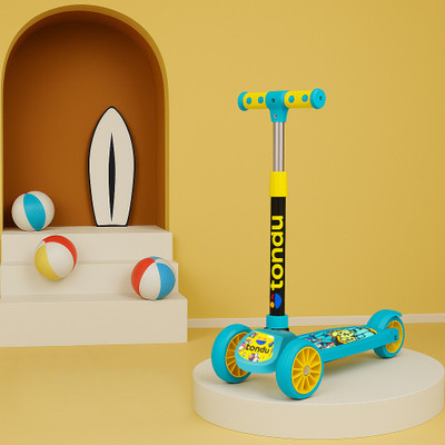 TONDU Mercury Kick Scooter for Kids | For 3+ Years| Adjustable Height with PVC Wheels Kids Scooter(Blue)