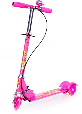 Shreeganesh ganesh Scooter for Kids 3 Wheeler Foldable Kick Skating Cycle (Pink) Kids Scooter(Pink, Pack of 1)