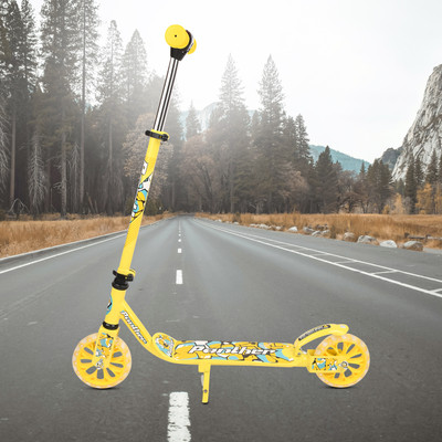 SPEEDFOX Foldable Kick Scooter with PU Wheels & Height Adjustable Handle – For Kids Kids Scooter(Yellow, Pack of 1)
