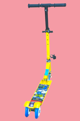 SPEEDFOX Kids scooter for boy & girl with foldable & 3 level adjustable handle Kids Scooter(Yellow, Pack of 1)
