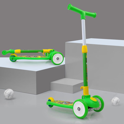 MY BABY LOVE A PERFECT CARE Smart Kick Scooter for Kids, 3 Adjustable Height Scooter Kids Scooter(Green, Pack of 1)