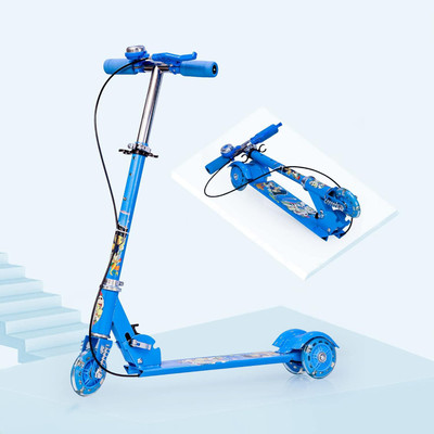 calyxia Ultra-Light Foldable Scooter with Precision Braking, and Adjustable Height Kids Scooter(Blue, Pack of 1)
