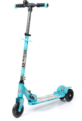 Bebbix 3-Wheel Foldable and Adjustable Height Kick Scooter with LED Wheels Kids Scooter Kids Scooter(Green, Pack of 1)