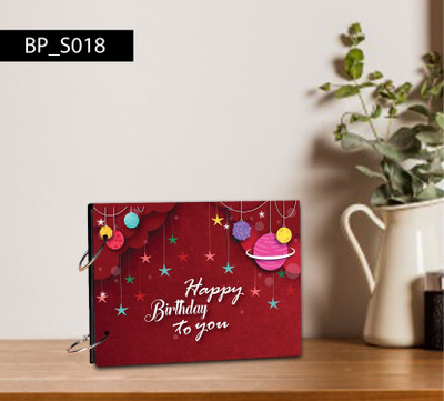 Creative Print Solution Happy birthday to you Red (Star with planet) Theme,  Scrapbook Kit(DIY)