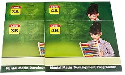SSUNIQ Abacus Books Level 3A,3B and 4A.4B Educational Theme,  Scrapbook Kit(DIY)