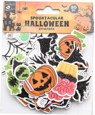 ITSY Bitsy HALLOWEEN EPHEMERA EMBELLISHMENTS Theme,  Scrapbook Kit(DIY)