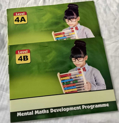 SSUNIQ Abacus Learning Books For Kids: Level 4A and 4B Practice Workbook Educational Theme,  Scrapbook Kit(DIY)