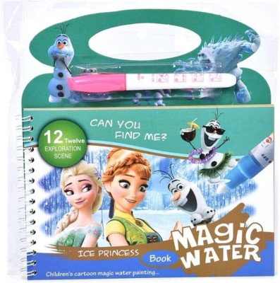 SUNRISE TRADING Magic Water Book for Kids Assorted Gift Set Cartoon 15 Pages(Multicolor, Pack of 2)