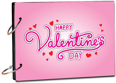 Creative Print Solution Valentine day pink background Scrap Book Photo Album Size 8.5x6 inch 20 sheet Theme,  Scrapbook Kit(DIY)