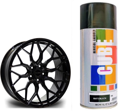 CUBE ® Cube Aerosol Acrylic For Bike, Cycle, Scooty, Car, Metal, Fiber, Furniture Black Spray Paint 500 ml(Pack of 1)
