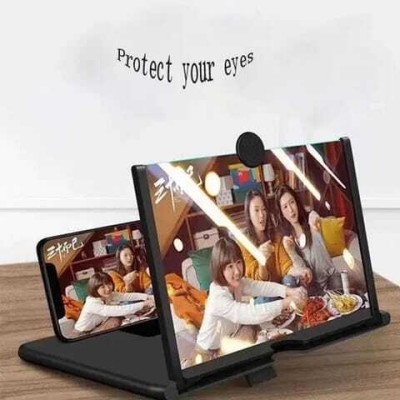 wishmechstore 12 inch 3D HD Mobile Phone Magnifer Projector Screen for Movies,Videos, Gaming-Foldable Screen Expander Phone