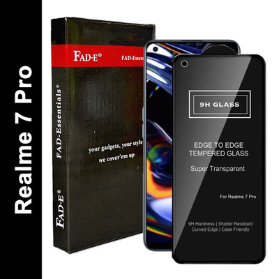 FAD-E Edge To Edge Tempered Glass for Realme 7 Pro(Pack of 1)