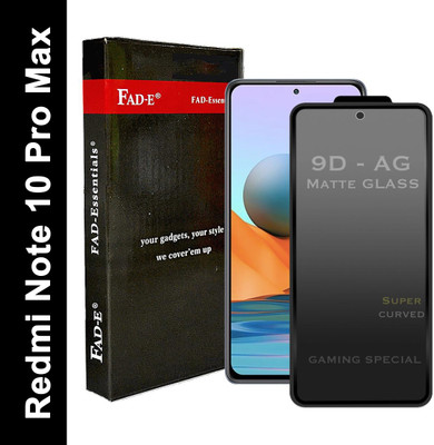 FAD-E Edge To Edge Tempered Glass for Redmi Note 10 Pro, Redmi Note 10 Pro Max(Pack of 1)