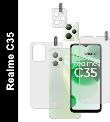 DORADO SHIELD Front and Back Tempered Glass for REALME C35 Camera Lens protector(Pack of 3)