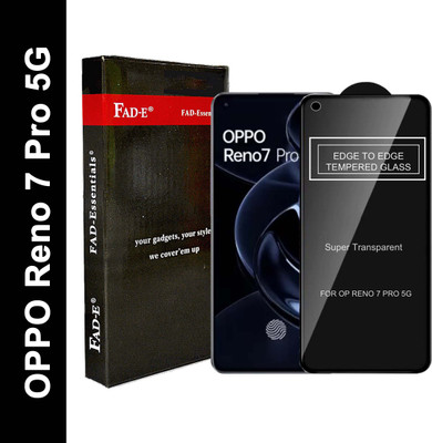 FAD-E Edge To Edge Tempered Glass for OPPO Reno7 Pro 5G, OPPO Reno 7 Pro(Pack of 1)