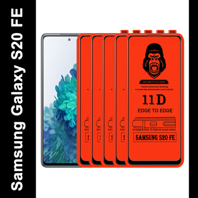 Laxdom Edge To Edge Tempered Glass for SAMSUNG GALAXY S20 FE(Pack of 5)