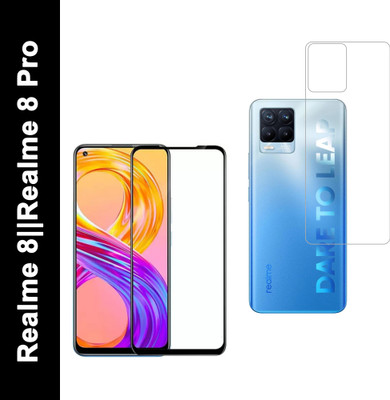 Vatsin Front and Back Tempered Glass for Realme 8, Realme 8 Pro(Pack of 2)