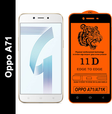 Xester Edge To Edge Tempered Glass for Oppo A71(Pack of 1)