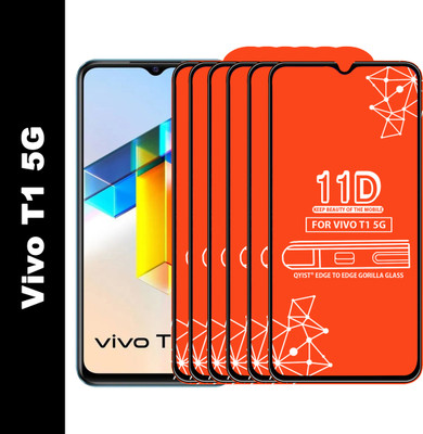 Qyist Tempered Glass Guard for Vivo T1 5G(Pack of 6)